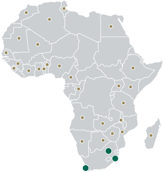 Africa Presence map